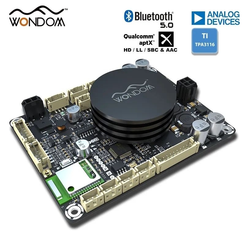 แอมป์จิ๋ว DIY, JAB3+, WONDOM 2X50W Class-D, Bluetooth5.0, ไอซีขยายTPA3116แท้