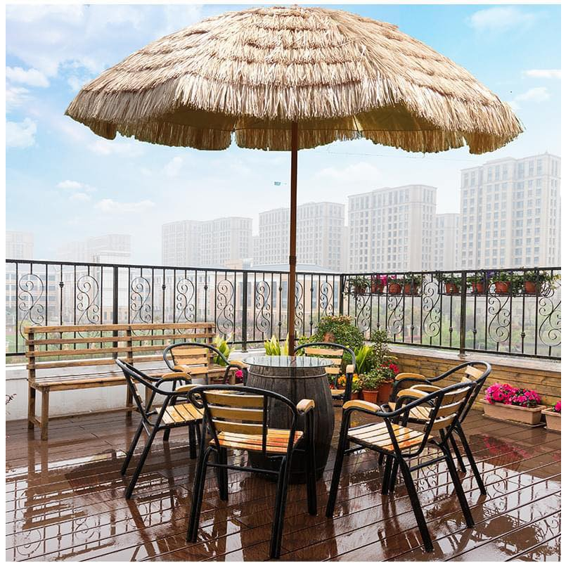 [ส่งฟรี] ร่มฟางเทียม กว้าง 2 เมตร ใหญ่สุดในตลาด กันแดด กันฝน แต่งร้าน แต่งบ้าน วางริมทะเล เรียกลูกค้าเช็คอินได้ไม่ยาก - รูปที่ 3