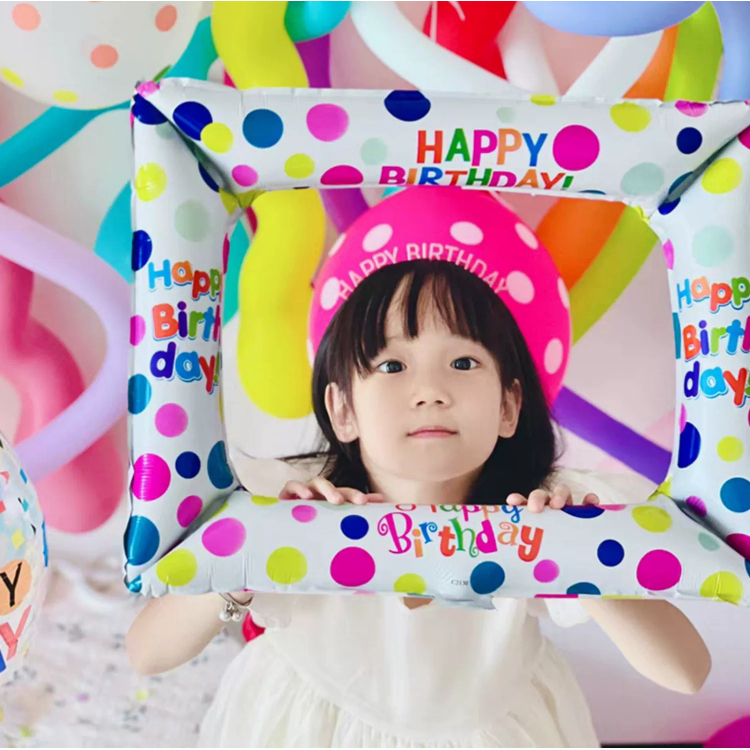 Big Party ลูกโป่งฟอยล์กรอบรูปสุดน่ารัก ใช้ตกแต่งปาร์ตี้ ใช้เป็นฉากถ่ายภาพสุดเก๋