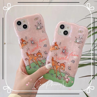 เคสไอโฟน iphone 11 14 Pro Max รสชาติ การ์ตูน ภาพเคลื่อนไหว กวาง ลายเปลือก  เคส iphone 12 13 Pro Case for iPhone