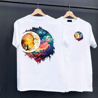 สินค้าพร้อมส่ง.เสื้อยืดลายพระจันทร์.🌛🌛🌜🌙