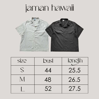 JAMANBKK / JAMAN HAWAII / เสื้อฮาวาย ผ้าทอลาย