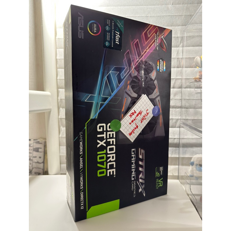 GPU การ์ดจอ ASUS GTX1070 8Gb ROG STRIX Nvidia GeForce 3 พัดลม RGB