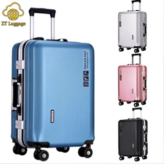 ZT Luggage กระเป๋าเดินทาง 20/24 นิ้ว  กระเป๋าเดินทางโครงอลูมิเนียม การชาร์จ USB ที่สะดวก อุปกรณ์พื้นที่ขนาดใหญ่สำหรับการ