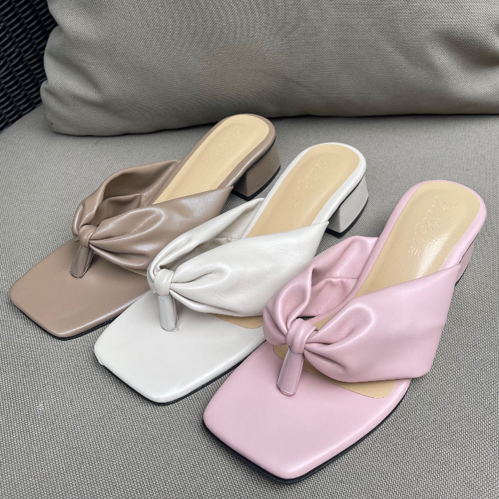 (SALE!!) Bibish.GAYsorn heels (รุ่น เกสร) รองเท้าแตะส้นสูงไซส์ใหญ่-เล็ก (37-45)(+เพิ่ม 1 ไซส์) ส้นสู