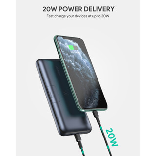 AUKEY PB-WL03s Basix Pro 20000mAh Wireless Portable Charger with Foldable Stand, 22.5W Power Delivery &amp; Quick Charge 3.0 (Black)(CEP-001078)