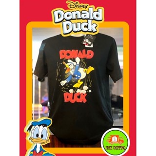 เสื้อDisney ลาย Donald Duck สีดำ ( MK-096 )