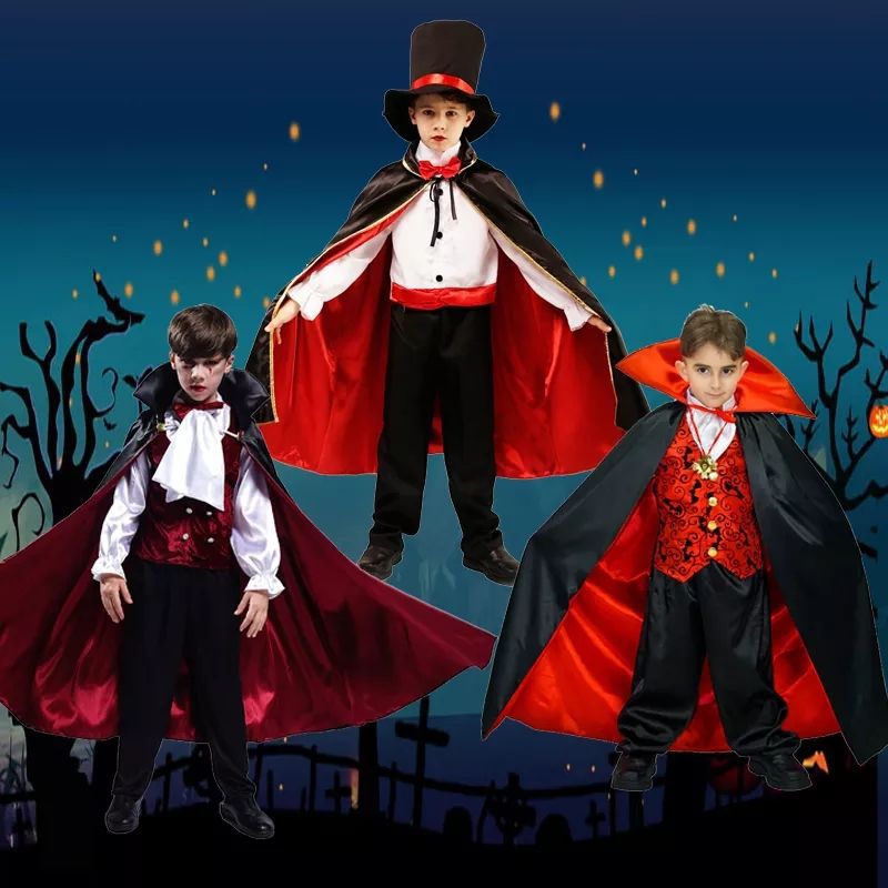 ชุดแวมไพร์ ชุดฮาโลวีนเด็ก Luxury Boy's Vampire พร้อมส่ง