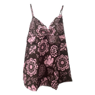 brown flowe cami top