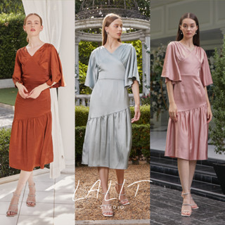 LALIT STUDIO Dakota Dress เดรสแขนระบายทรงสั้น (สินค้าพร้อมส่ง) ชุดออกงานกลางวัน สไตล์เรียบหรู ตัดเย็บอย่างดี ชุดออกงาน