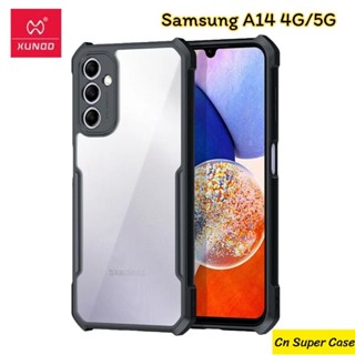 Xundd เคส Samsung A14 4G/5G กันกระแทก คลุมกล้อง ขอบยาง Tpu หลังใส Crystal