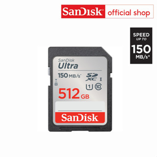 SanDisk Ultra SD Card 512GB Class 10 Speed 150MB/s (SDSDUNC-512G-GN6IN, SD Card)