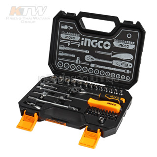 INGCO ชุดลูกบล็อค 1/4 นิ้ว 45 ชิ้น รุ่น HKTS14451 (45Pcs 1/4” Socket Set) ชุดบ๊อกซ์ ชุดบล็อค ประแจบล๊อก B