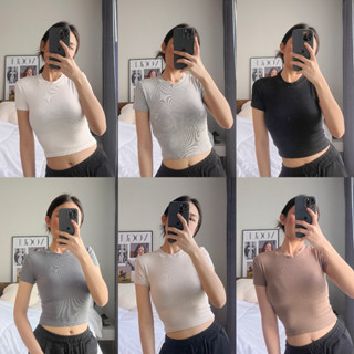 Crop top 01 - เสื้อครอป  |  FAVOR.CO (NEW!! Beige/Brown/Dark grey)