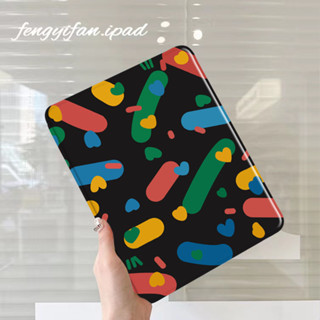 ipad case ใส่ปากกาได้ air1/2/3/4/5 เจน6/7/8/9/10 pro10 5 2018/16/19/22 แอร์9 7 10 9 gen10 2  หมุน 360 องศา เคสไอแพด 9929