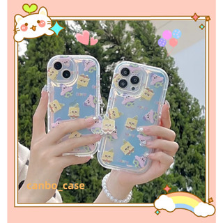 ❤️จัดส่งภายใน24ชม❤️เคสไอโฟน สำหรับ 11 14 for iPhone Case 13 12 Pro Max น่ารัก สปองบ็อบ กันกระแทก เคสนิ่ม เคสโทรศัพท์