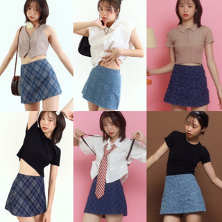 Bemingskirts003(XS-4XL) - Beming Butter Skirt 🎧🍒 (11 สี) โพส1