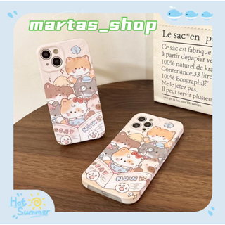 ❤️ส่งของขวัญ❤️ เคสไอโฟน 11 12 13 14 Pro Max ลูกสุนัข กราฟฟิตี การ์ตูน หวานสวย แฟชั่น Case for iPhone สาวน่ารักหัวใจ