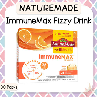 *พร้อมส่ง/ของแท้‼️* Nature Made Wellblends ImmuneMAX Fizzy Drink Mix Vitamin C 30 ซอง