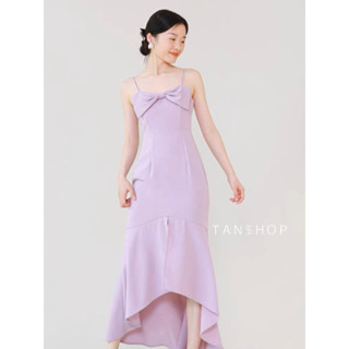 TANSSHOP - CARLY SWING DRESS #D1689 ชุดเดรสยาว ชุดเดรสออกงาน เดรสเพื่อนเจ้าสาว