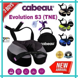 หมอนรองคอ เมมโมรี่โฟม CABEAU รุ่น Evolution S3 (TNE) รุ่นใหม่ล่าสุด มีสายรัดคาง  แถมฟรี กระเป๋าใส่หมอน และที่อุดหู