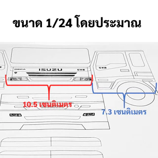 แบบทำหัวโมเดลรถบรรทุก ชุดที่ 1 1/24 1/20 1/16 1/14 กระดาษ แบบหัวหม่ำโมเดล แบบทำหัวรถพลาสวูด แบบหัวโมเดลรถบรรทุก