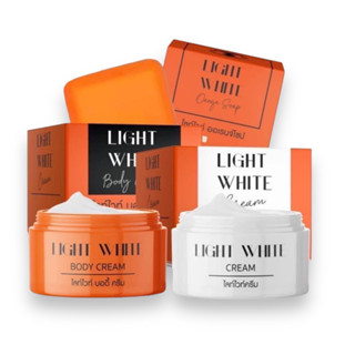 (แท้💯พร้อมส่ง) light white cream เลิฟลี่ ใหม่‼️  ไลท์ไวท์ บอดี้ Light white Body cream