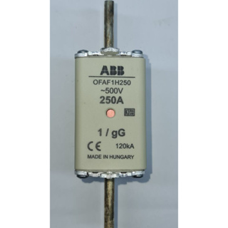 ฟิวส์ ใบมีด ABB 250A FUSE OFAF1H250 HRC Fuse Link Size NH1, gG 1 ตัว