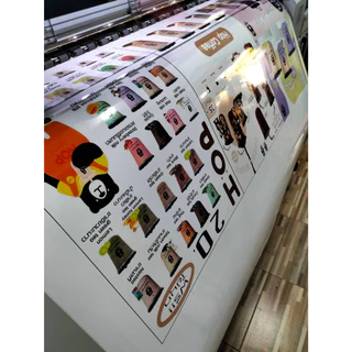 รับพิมพ์สติ๊กเกอร์ ด้วยเครื่องพิมพ์EPSON ราคาส่ง คุณภาพสูง เกรดญี่ปุ่น กันน้ำ
