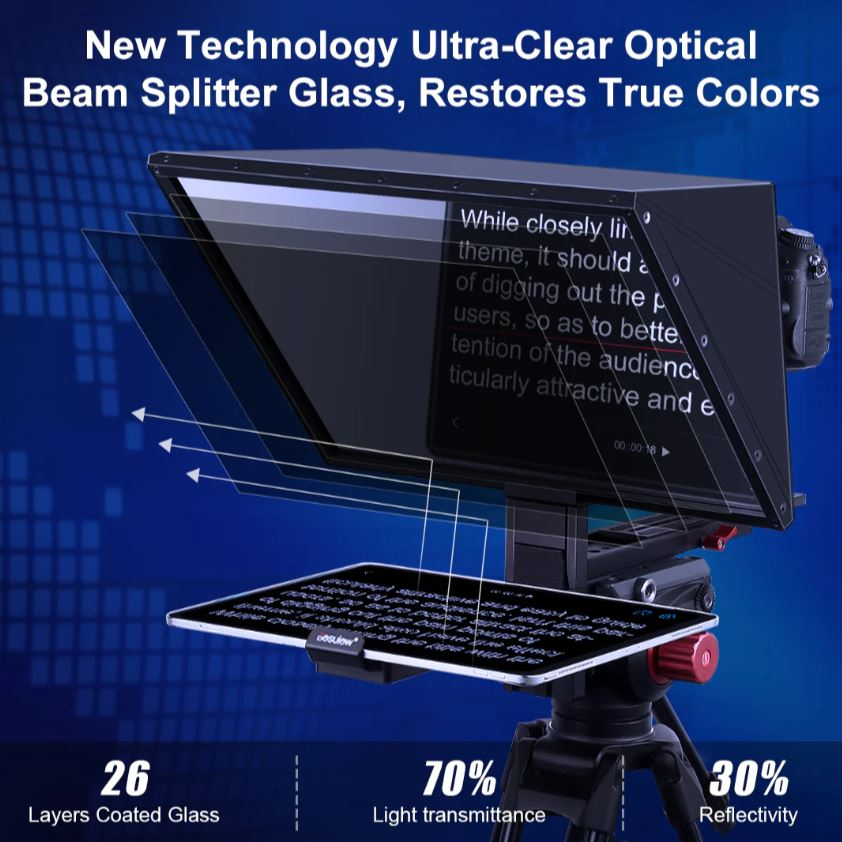 จัดส่งด่วน 4 ชั่วโมง Bestview Destview TP170 Teleprompter for Tablet/Smartphone จอขนาดใหญ่ ปรับตั้งกล้องได้ทั้งแนวตั้ง