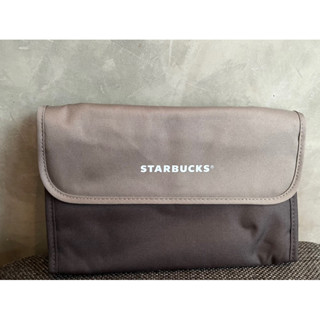 Starbucks กระเป๋า สะพาย 3 ช่อง  ปรับความยาวสายได้ cross body bag