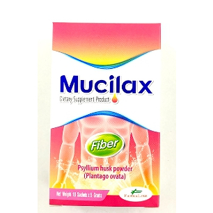 MUCILAX FIBER 10 ซอง ไฟเบอร์ บรรเทาอาการท้องผูก รสบ๊วย