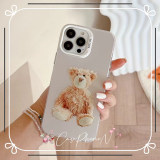 🔥สไตล์ใหม่🔥เคสไอโฟน iphone 11 14 Pro Max เล็กและสด เรียบง่าย หมีน้อย ป้องกันการตก เคส iphone 12 13 Pro Case for iPhone