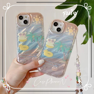 🔥สไตล์ใหม่🔥เคสไอโฟน iphone 11 14 Pro Max ชายหาดฤดูร้อน ระลอกน้ำ เล็กและสด ป้องกันการตก  iphone 12 13 Pro Case for iPhone