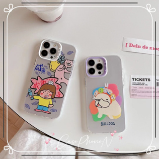 🔥สไตล์ใหม่🔥เคสไอโฟน iphone 11 14 Pro Max การ์ตูน ตลก กราฟ ขอบเต็ม ป้องกันการตก iphone 12 13 Pro Case for iPhone