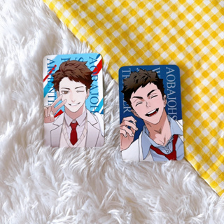 (✅พร้อมส่ง) เซ็ตโฟโต้การ์ด โออิคาวะ &amp; อิวะ (ได้2ใบ/พิมพ์2ด้าน) ( HQ / HAIKYUU! / ไฮคิว คู่ตบฟ้าประทาน)