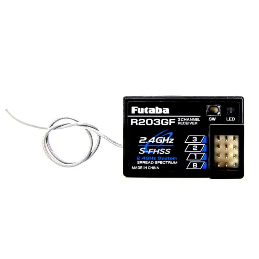Futaba S-FHSS 2.4 GHz System 3-Channel Receiver R203GF
