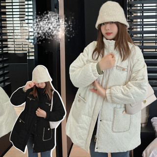 🔥1380🔥พร้อมส่ง ส่งออกจากไทย โค้ท Insulated ผ้าPolyesterผสม  เสื้อโค้ท โค้ทวูล เสื้อกันหนาวต่างประเทศ ไหมพรมกันหนาว