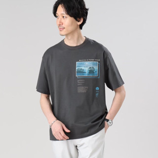 TAKEO KIKUCHI เสื้อยืดแขนสั้น NIHONGA GRAPHIC MIYAGI TSHIRT