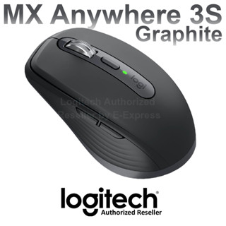 Logitech MX Anywhere 3S 8000 DPI (Graphite) เมาส์ไร้สาย สีดำ ของแท้ ประกันศูนย์ 1ปี