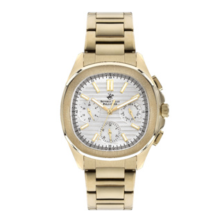 Beverly Hills Polo BP3212X.130 นาฬิกาข้อมือผู้ชาย Chronograph สายสแตนเลส Gold Tone