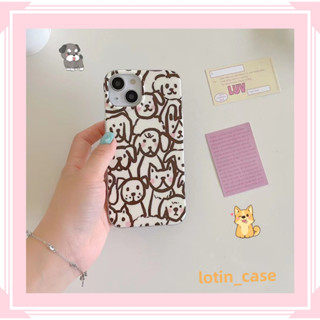 🎁ส่งของขวัญ🎁เคสไอโฟน สำหรับ 11 13 for iPhone Case 14 12 Pro Max น่าสนใจ น่ารัก ลูกสุนัข กันกระแทก ปกป้อง เคสโทรศัพท์