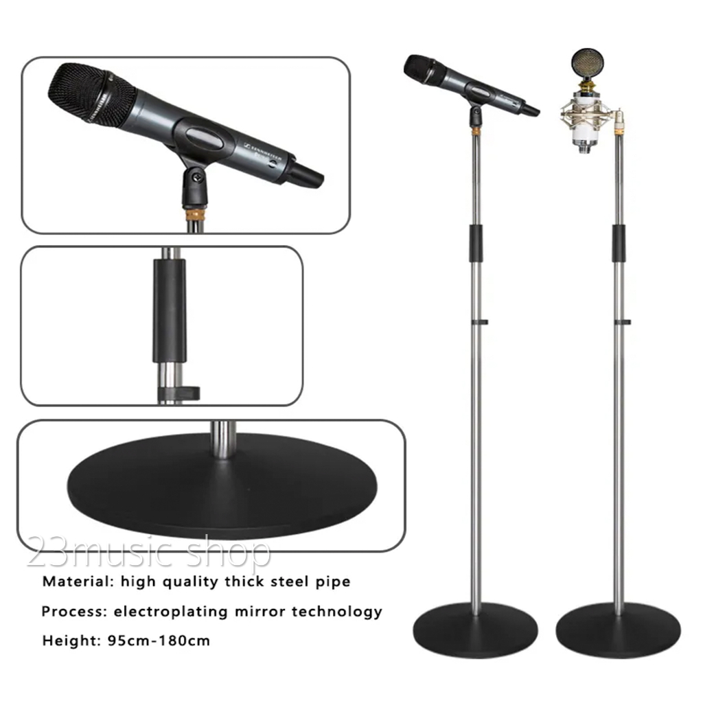 KS ขาตั้งไมค์แบบตรง ฐานกลม Mic Stand รุ่น 822 ,รุ่น822b