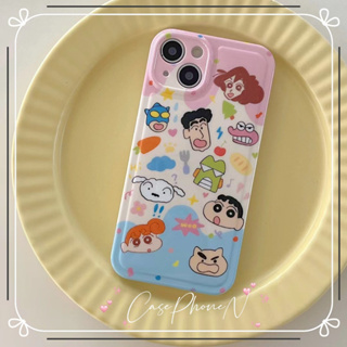 🔥สไตล์ใหม่🔥เคสไอโฟน iphone 11 14 Pro Max น่ารัก การ์ตูน เครยอนชินจัง ป้องกันการตก เคส iphone 12 13 Pro Case for iphone