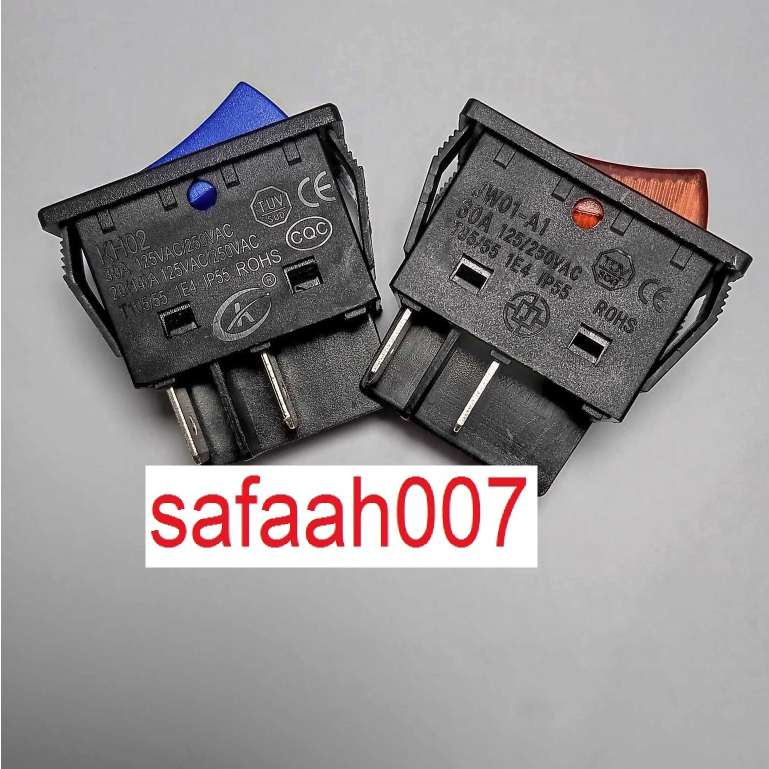 สวิทช์ตู้เชื่อม รุ่นมาตรฐาน 4 ขา 30A 250VAC ( National Standard ) มีไฟ และ ไม่มีไฟ ราคา ต่อ 1 ชิ้น