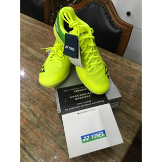 รองเท้าแบดมินตัน (JP) Code YONEX POWER CUSHION AERUS Z 26.0 SHBAZM BRIGHT YELLOW เกรดใช้ในญี่ปุ่น JAPAN IMPORTED ของแท้