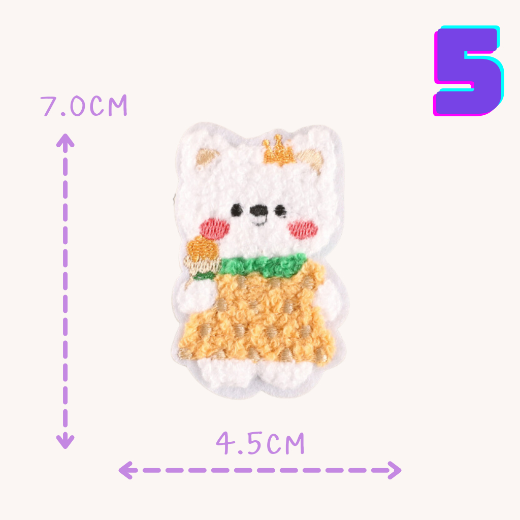 15บาททุกชิ้น  DIY:สติ๊กเกอร์ติดเสื้อ ตัวรีดหมี หมา แมว ขนปุย ใช้แปะติดลงผ้าได้เลยง่ายมากๆๆๆค่ะ