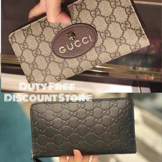 GUCCI  long zipper wallet series/LEATHER ZIP AROUND WALLET