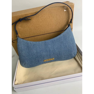 Jacquemus Le Bisou Denim (Ori)เทพ 📌size 27x10.5 cm 📌สินค้าจริงตามรูป งานสวยงาม หนังแท้💯