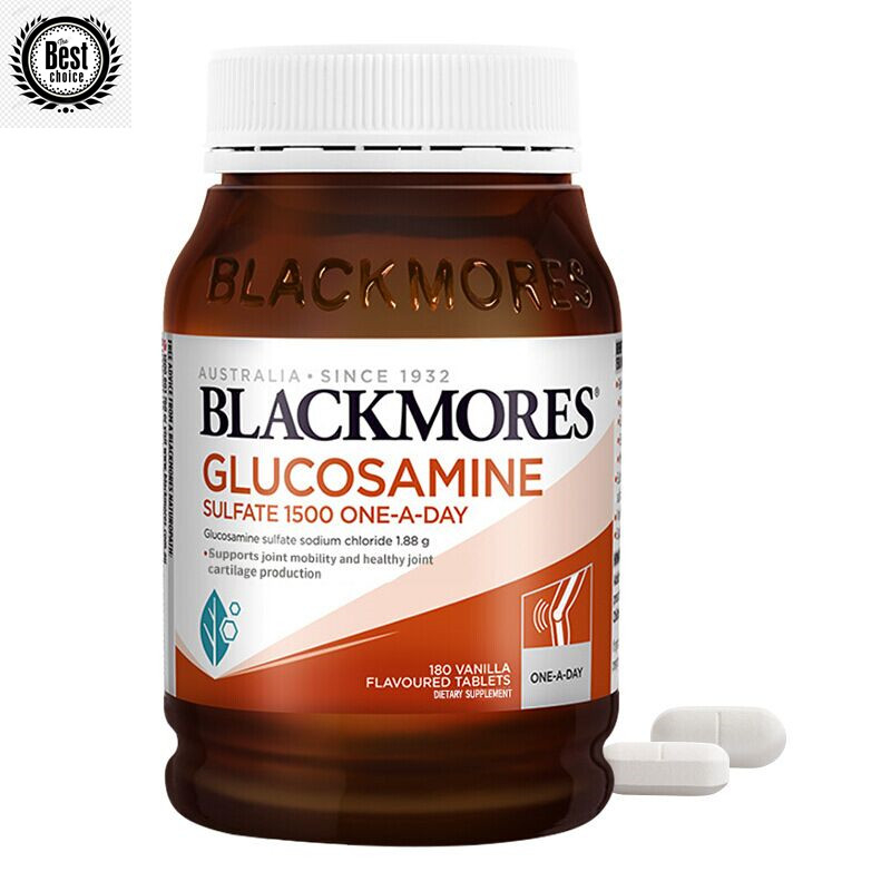 แบล็กมอร์ Blackmores Glucosamine 1500 mg 180 Tablets ลดอาการโรคข้ออักเสบ บำรุงกระดูก